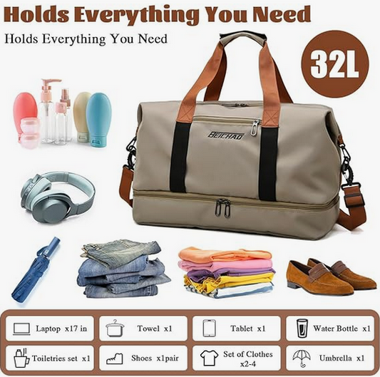 TrueLife™ Trolley Duffle | Bolsa gym y viaje 32L